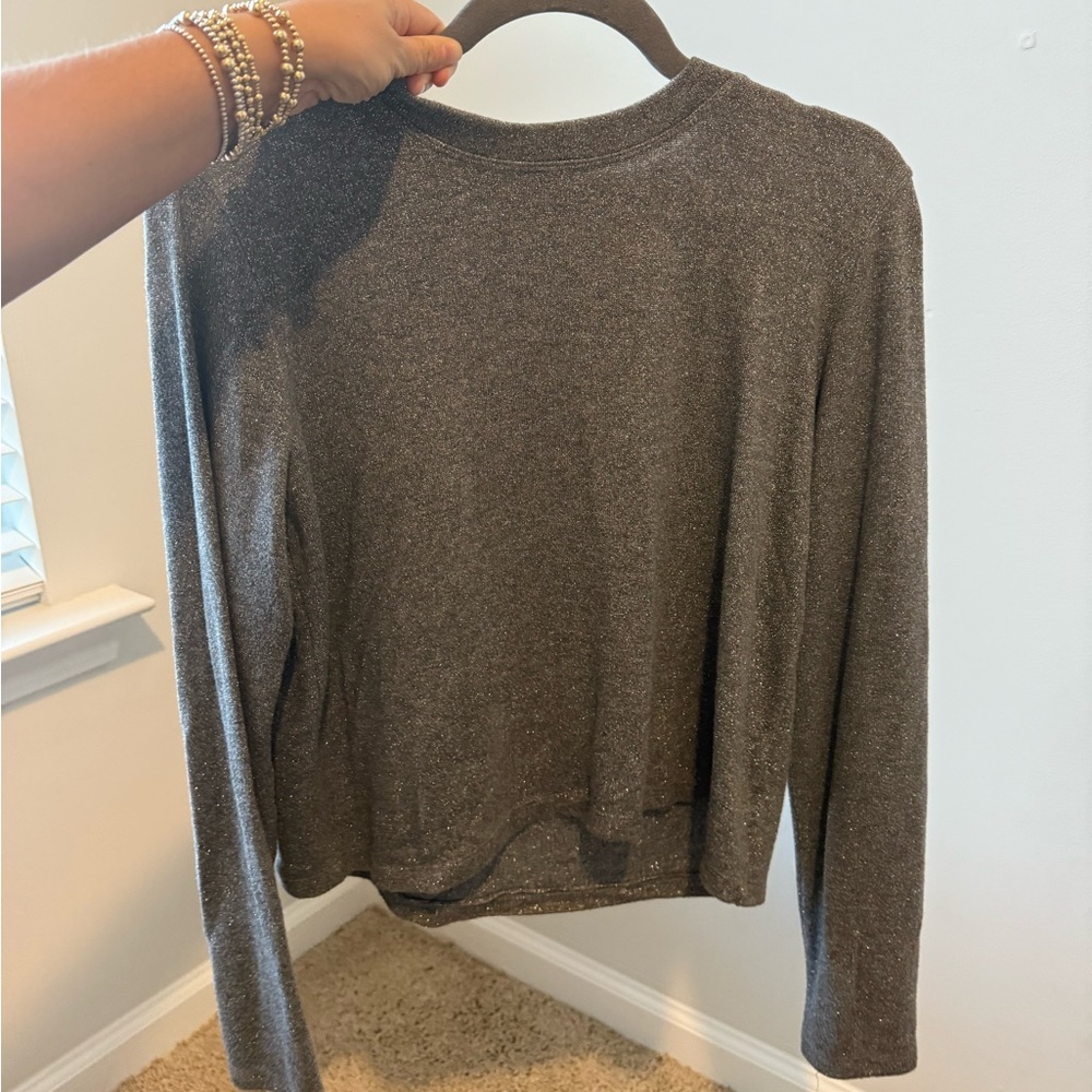 Charcoal Long Sleeve Top